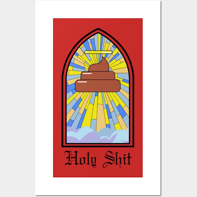 HOLY SHIT Wall Art by SIMPLICITEE